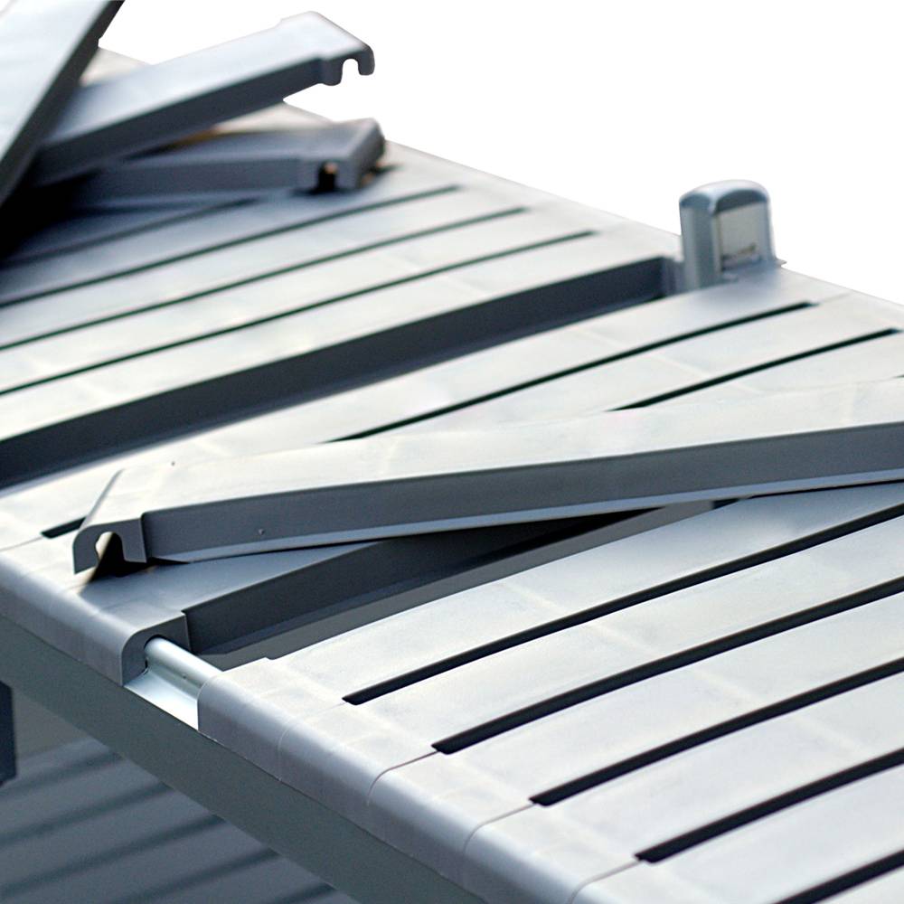 ETERNASOLID Modulares Aluminium/Kunststoff-Standregal Skutvik, 100 x 45 x 245 cm (BxTxH), mit 4 Böden