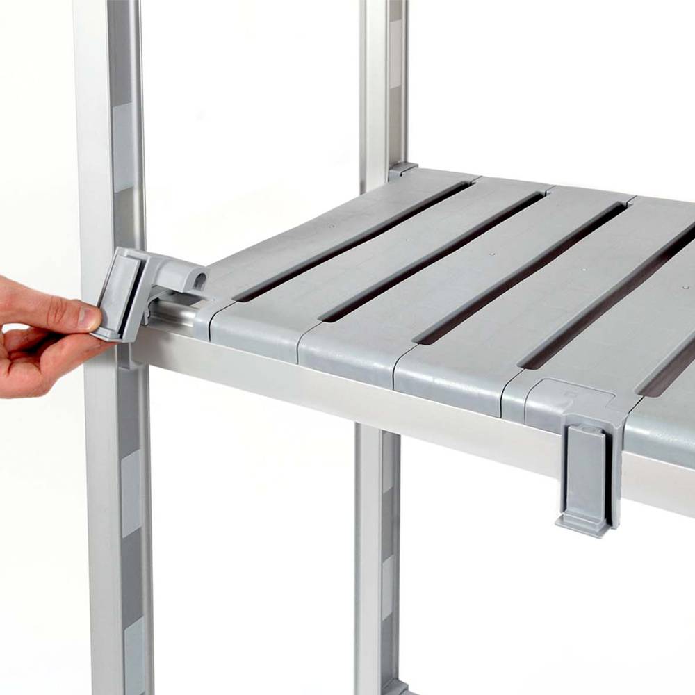 ETERNASOLID Eckverbinder-Set, für modulares Standregal Skutvik, 60 cm (T), 2 Klammern/Set