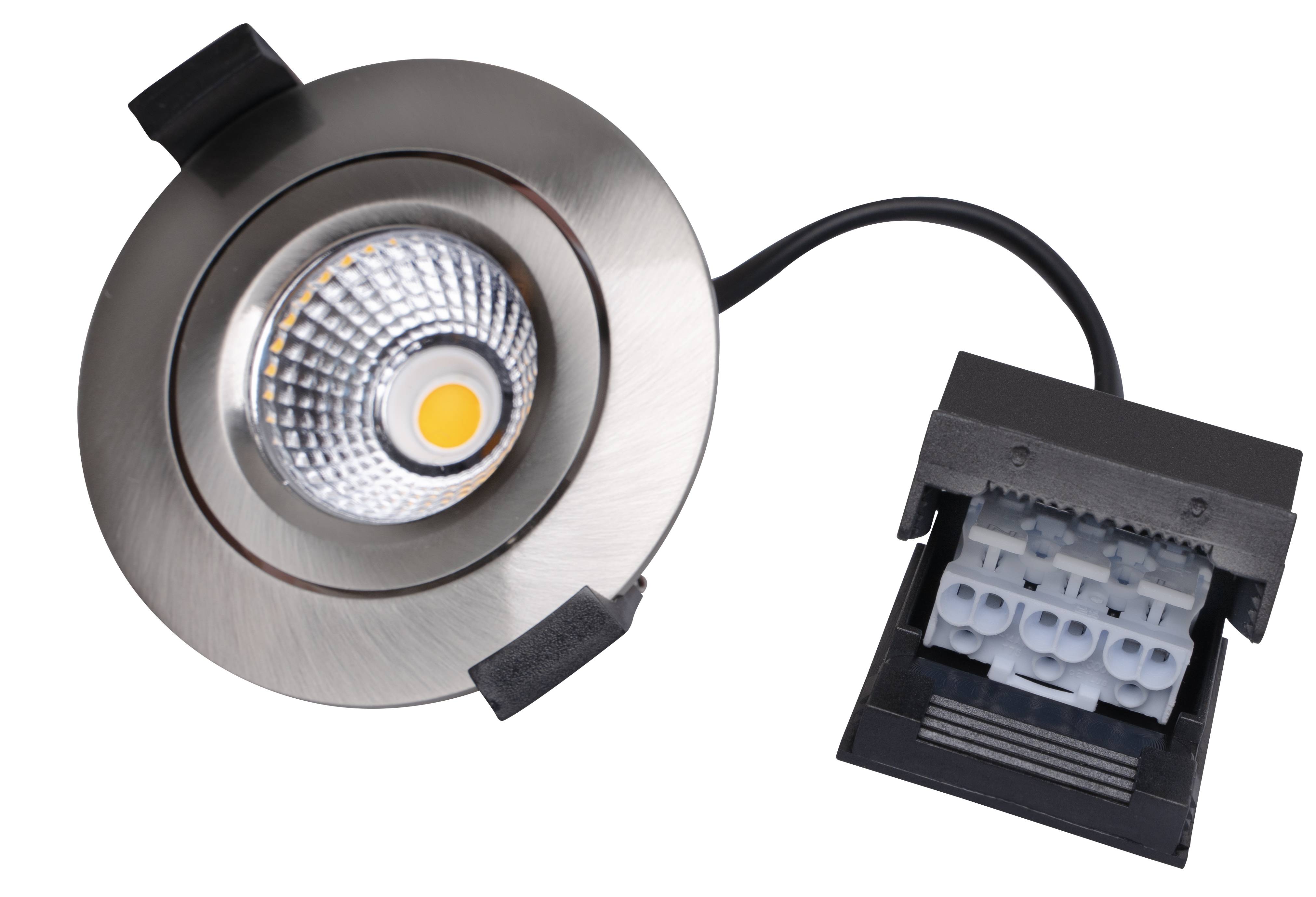 DOTLUX LED-Leuchte CIRCLEminidim 6W 3000K dimmbar edelstahl gebürstet