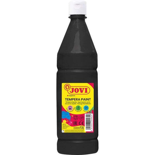 Flüssige Plakatfarbe 1000ml Flasche, schwarz