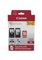 Canon PG-560XL/CL-561XL Photo Value Pack - Glänzend - 2er-Pack - Hohe Ergiebigkeit - Schwarz, Farbe (Cyan, Magenta, Gelb