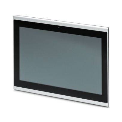 Ein schlanker, moderner Flachbildschirm-Monitor mit schwarzem Rahmen und silbernem Rahmen, der ein minimalistisches Design zeigt.