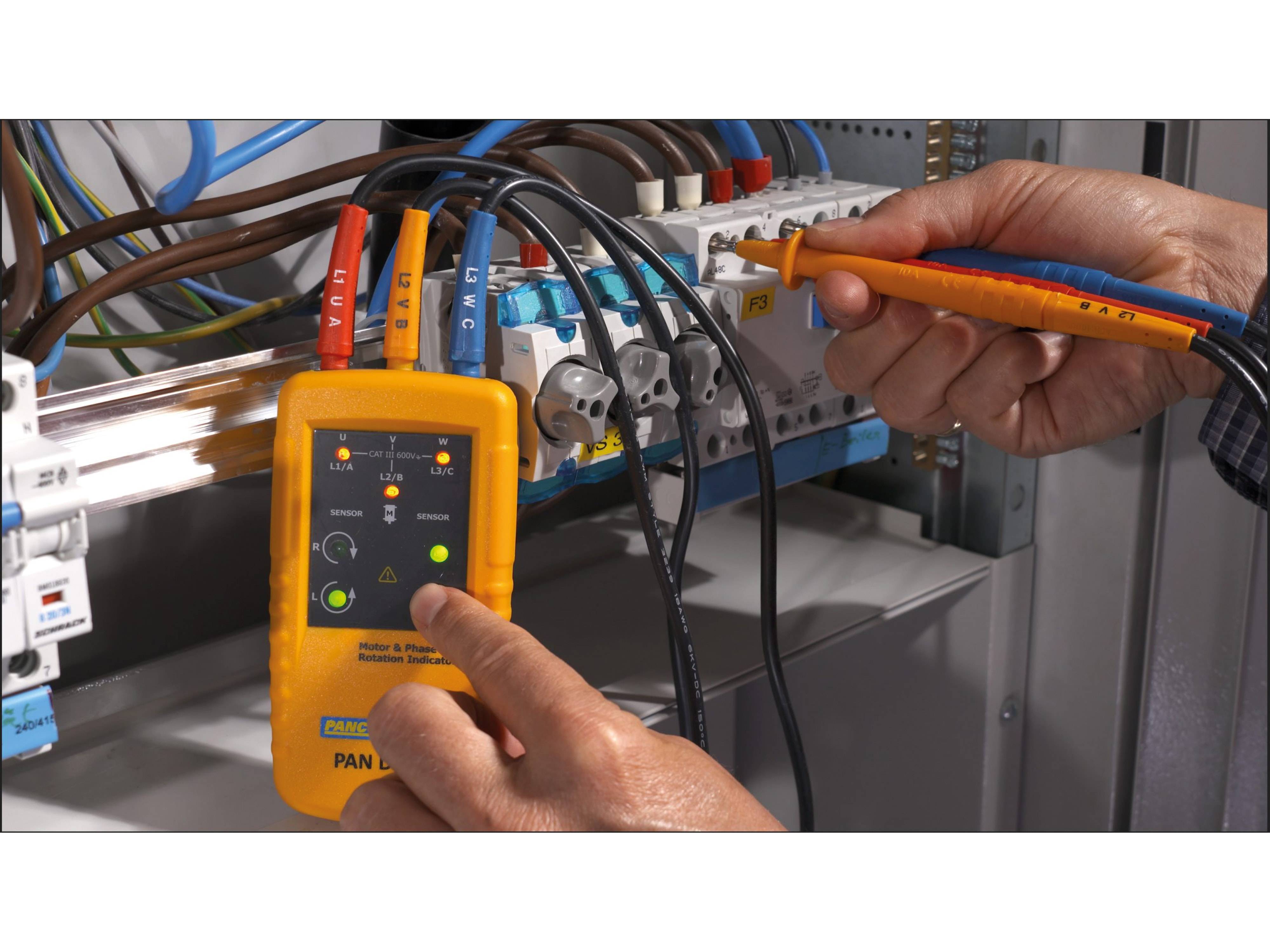 PANCONTROL Drehfeld- und Motor-Drehrichtungsanzeiger PAN DFA3