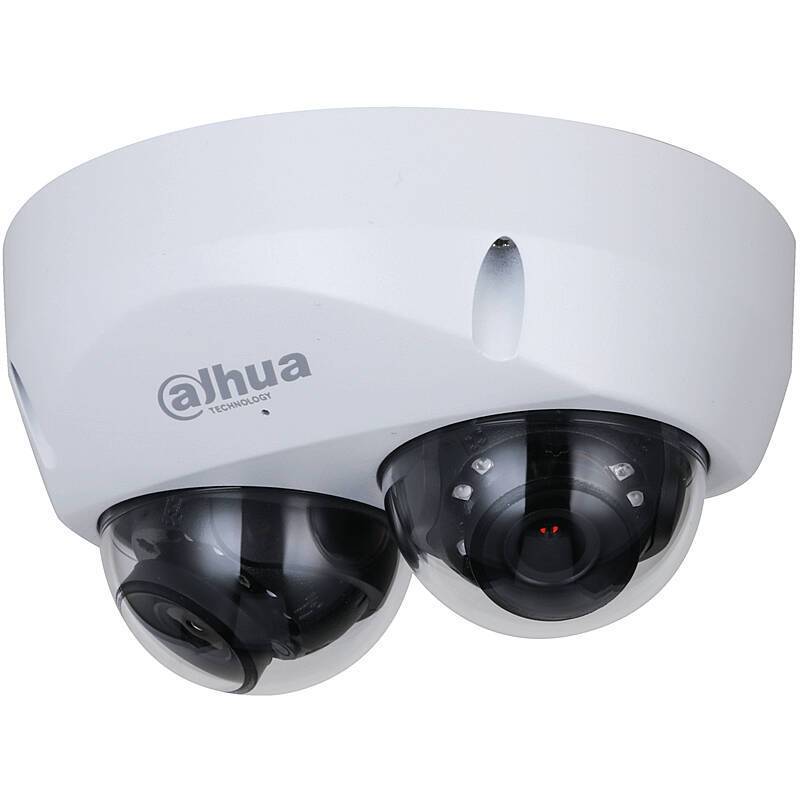 Dahua IPC-HDBW5441FP-AS-E2-0280B IP-Kamera 2x 4MPx, 2x 4 MegapixelDome Kamera, Multisensor Kamera | Blickwinkel:95° (Ob