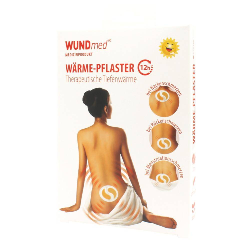 WUNDmed® Wärme-Pflaster 12h, schmerzlindernd, hautfreundlich, flexibel, 12/VE