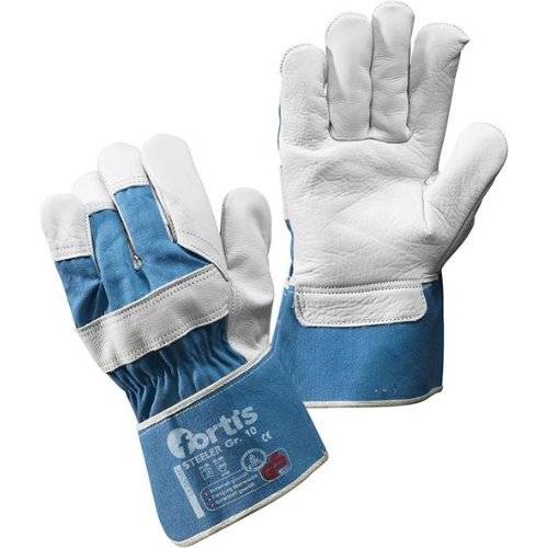 Handsch.Steeler, Rindvoll leder, Gr.9, FORTIS