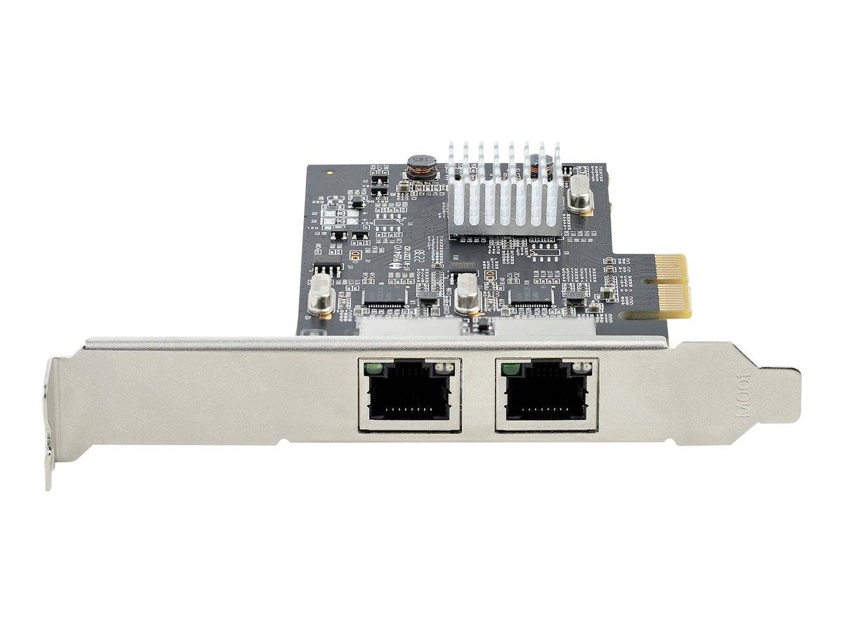 StarTech.com 2-Port 2.5Gbps NBASE-T PCIe Network Card, Intel I225-V, Dual-Port Computer Network Card, Multi-Gigabit NIC,