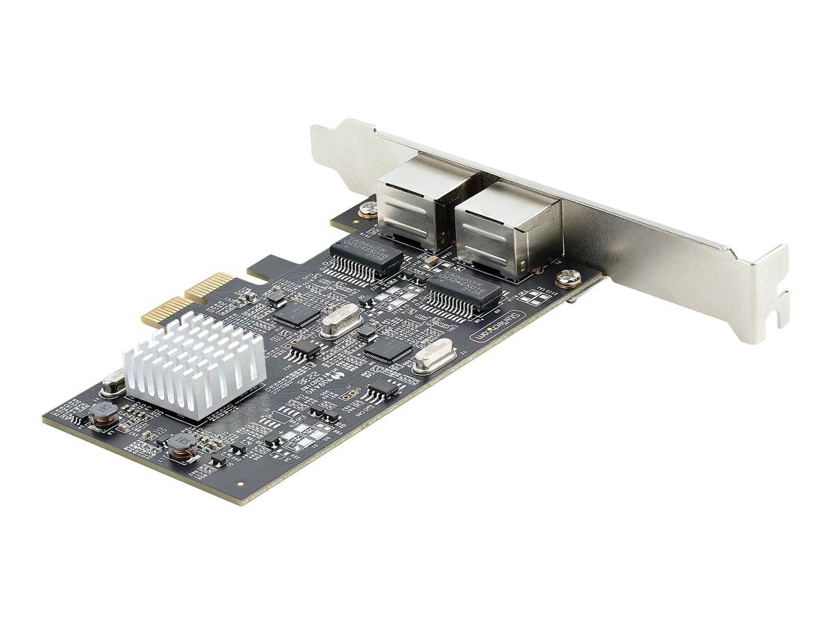 StarTech.com 2-Port 2.5Gbps NBASE-T PCIe Network Card, Intel I225-V, Dual-Port Computer Network Card, Multi-Gigabit NIC,