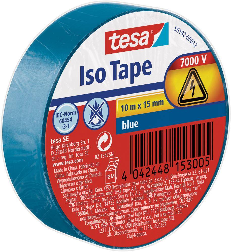 Tesa® Isolierband Blau, 10M : 15Mm 11 Blau 10m x 15mm