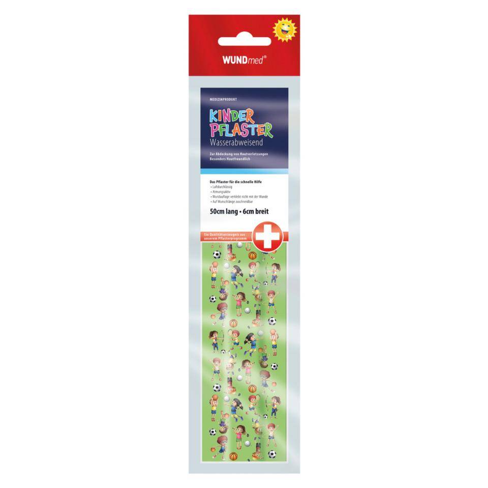 WUNDmed® Kinderpflaster, zuschneidbar, lustige Motive, luftdurchlässig, 6cmx50cm