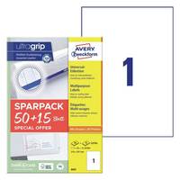 AVERY ZWECKFORM - Universal-Etiketten 210 x 297 mm 50+15 Bl - Etiketten/Beschriftungsbänder - A4