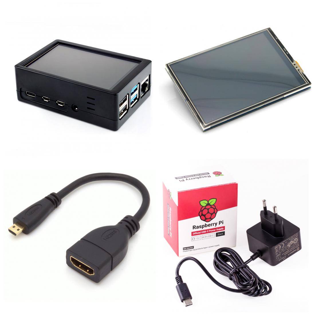 Display Gehäuse Kit für Raspberry Pi 4 B