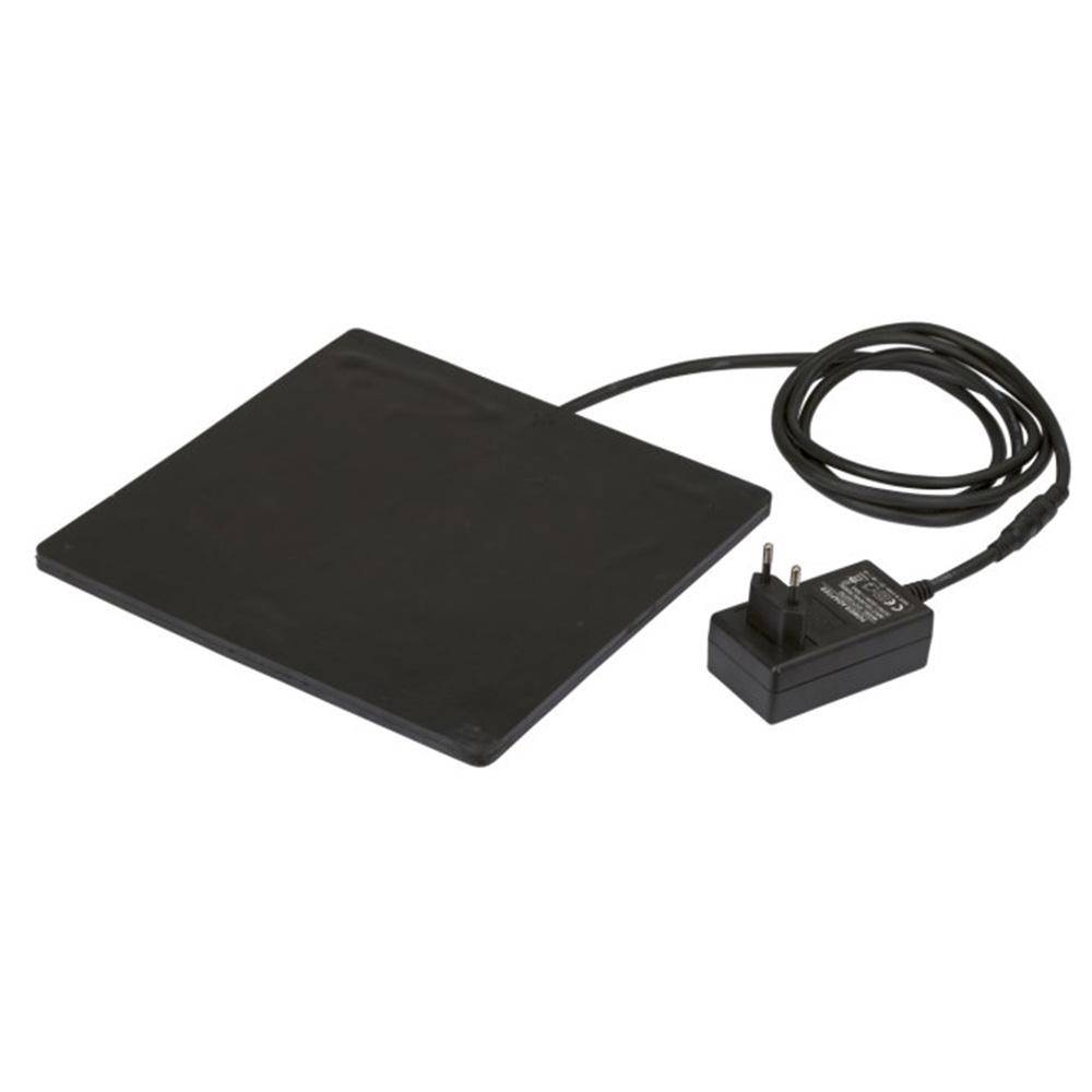 Gummiheizplatte für Kleintiere und Geflügel - 24x24 cm - 18W.