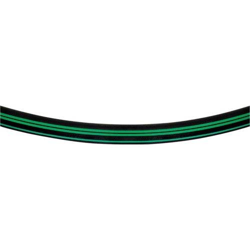 Vielzweckpremiumschlauch Supreme, 19x4,5mm schwarz 3 grüne Streifen 20bar, 50m S