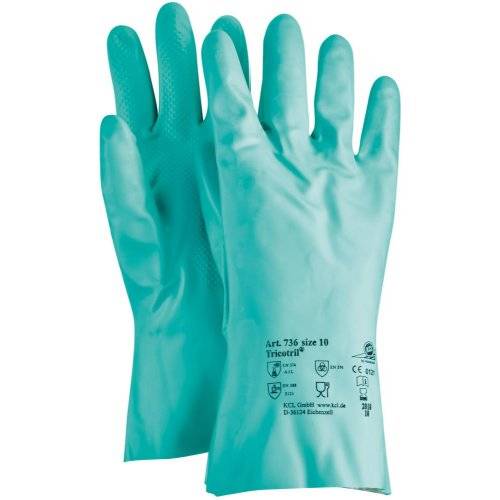 Handschuh Tricotril 736, L 300mm,Gr.11,grün