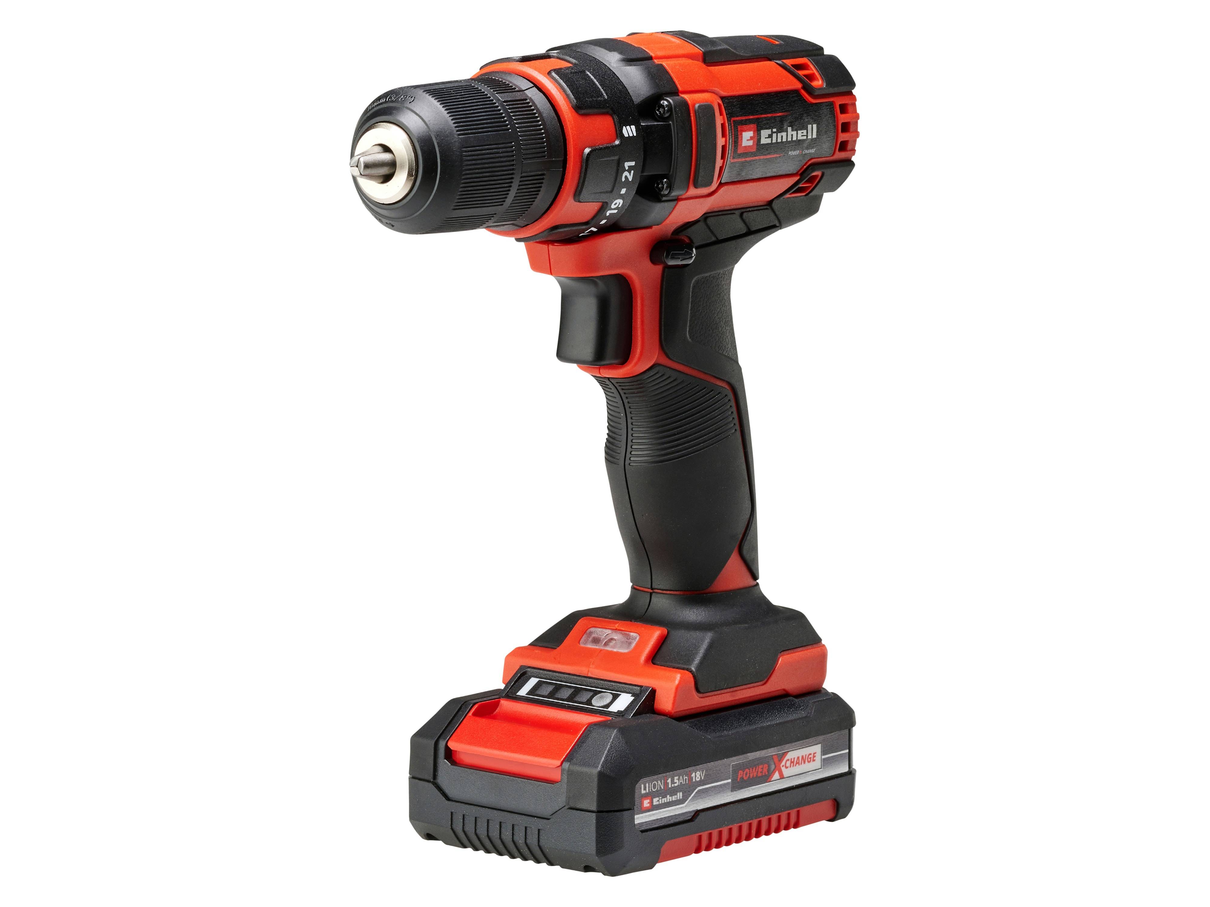 EINHELL Akku-Bohrschrauber TC-CD 18/35 Li Kit, 1,5 Ah