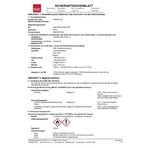 GRAPHIT 33 Graphitlack Spraydose 200ml leitfähig