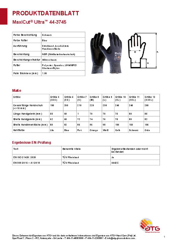 ATG® MaxiCut® Ultra Schnittschutz-Strickh. (44-3745)