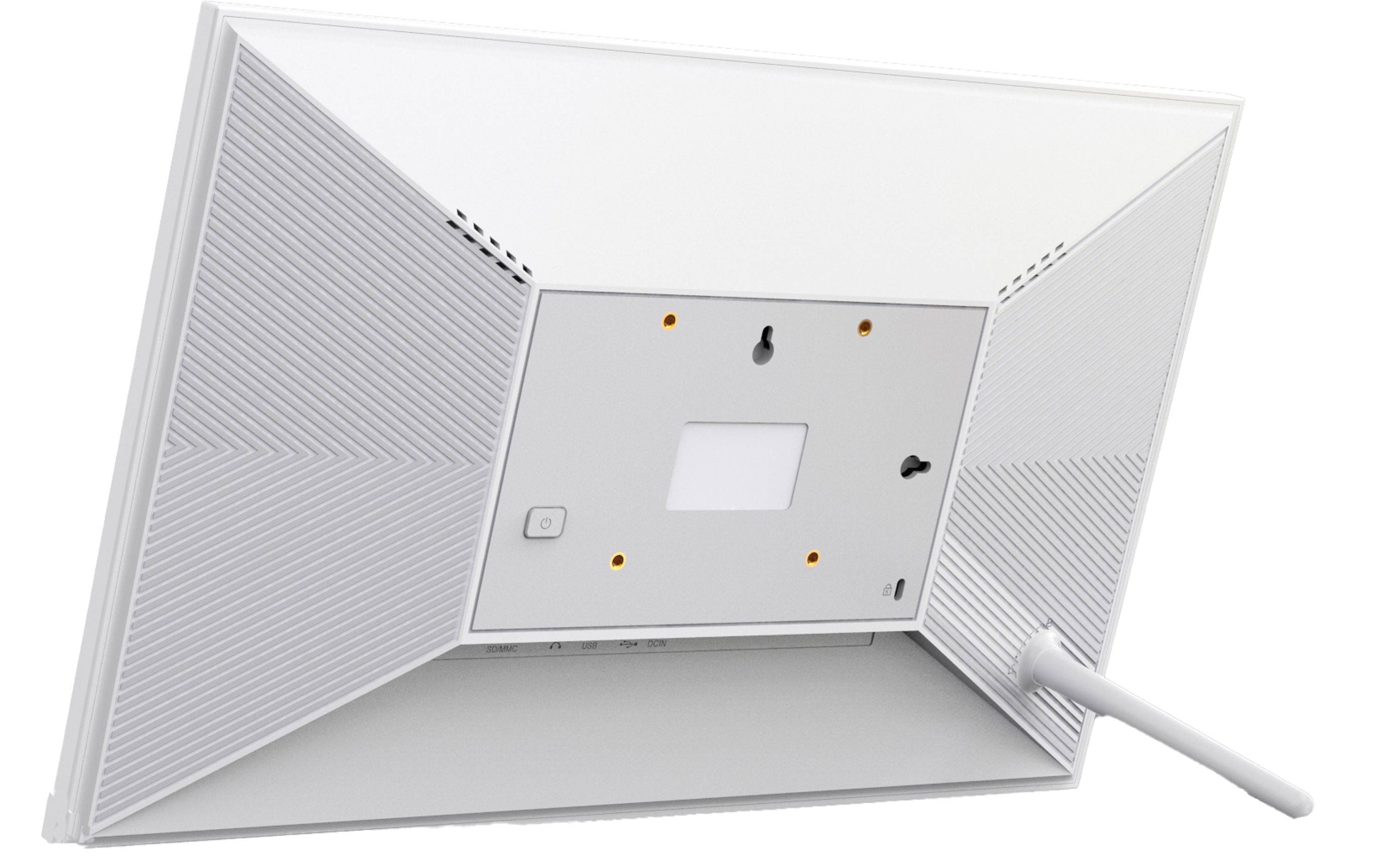 DENVER PFF-1503W Digitaler Bilderrahmen 15 Zoll WLAN App Micro SD Karte weiss