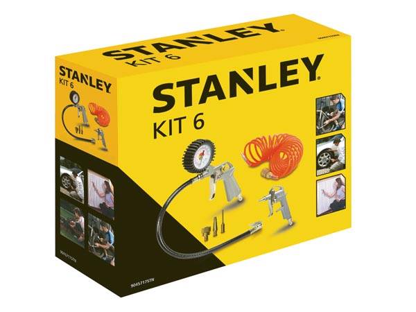 STANLEY - W9045717STN - Zubehör-Set für Pneumatikwerkzeuge - 6-tlg.