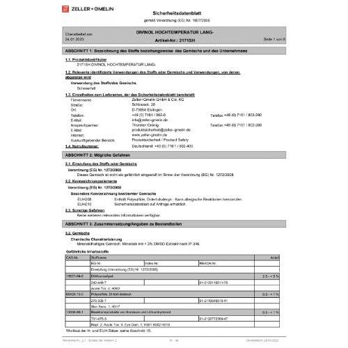 Mehrzweckfett Nachfüllkartusche, 100g