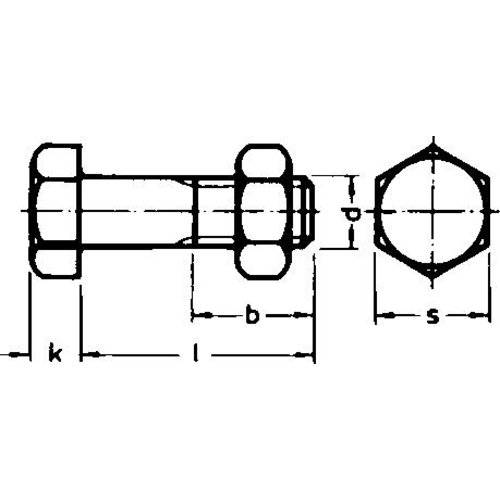 Bauschrauben Mu galZn M16x420 HP mit CE