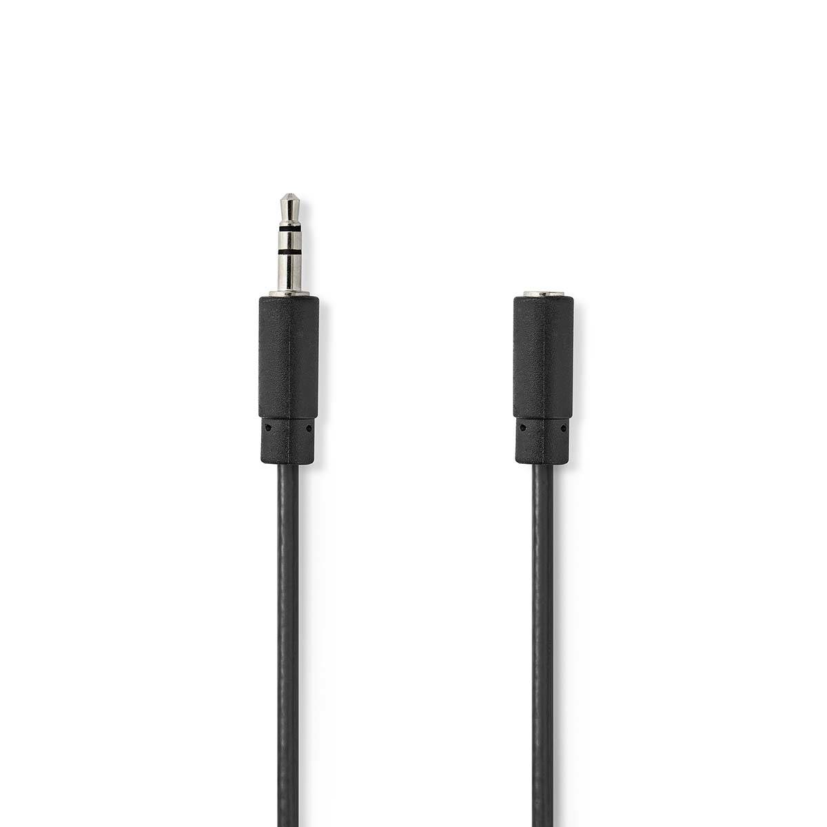 Nedis CAGL22050BK20 - 3.5mm - Männlich - 3.5mm - Weiblich - 2 m - Schwarz