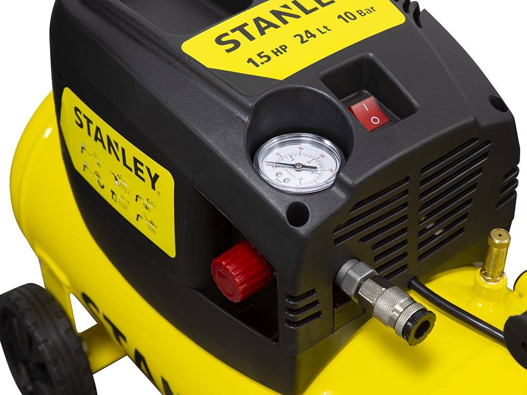 Stanley Kompressor Ölfrei Horizontal - 24 L / 1.5 hp / 10 bar