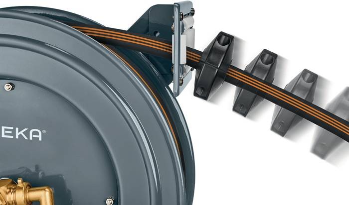 Schlauchaufroller PA20GSK Anschl.-Gew.33,25mm G 1 AG Zoll pulv.STA GEKA