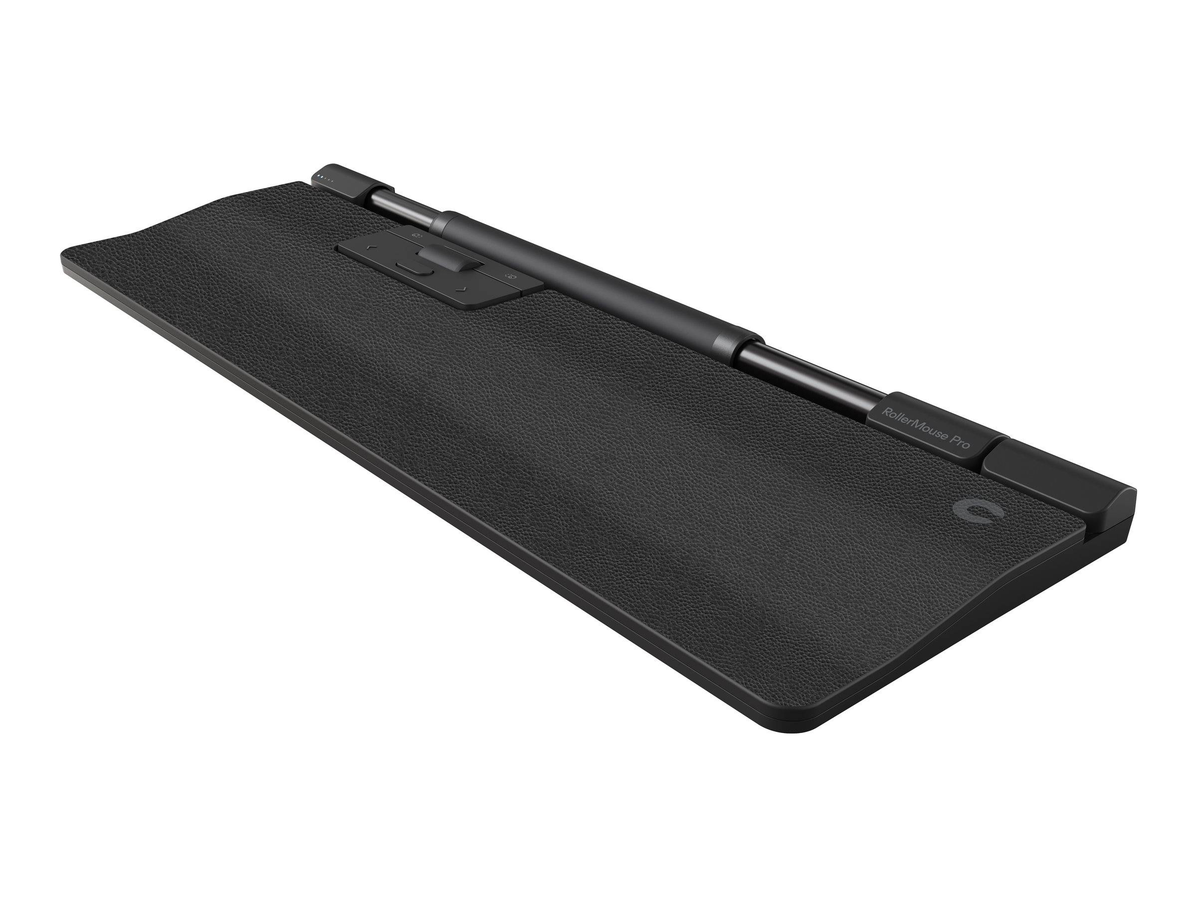 Contour RollerMouse Pro - Zentrale Maus - mit verlängerter Armauflage und veganem Leder