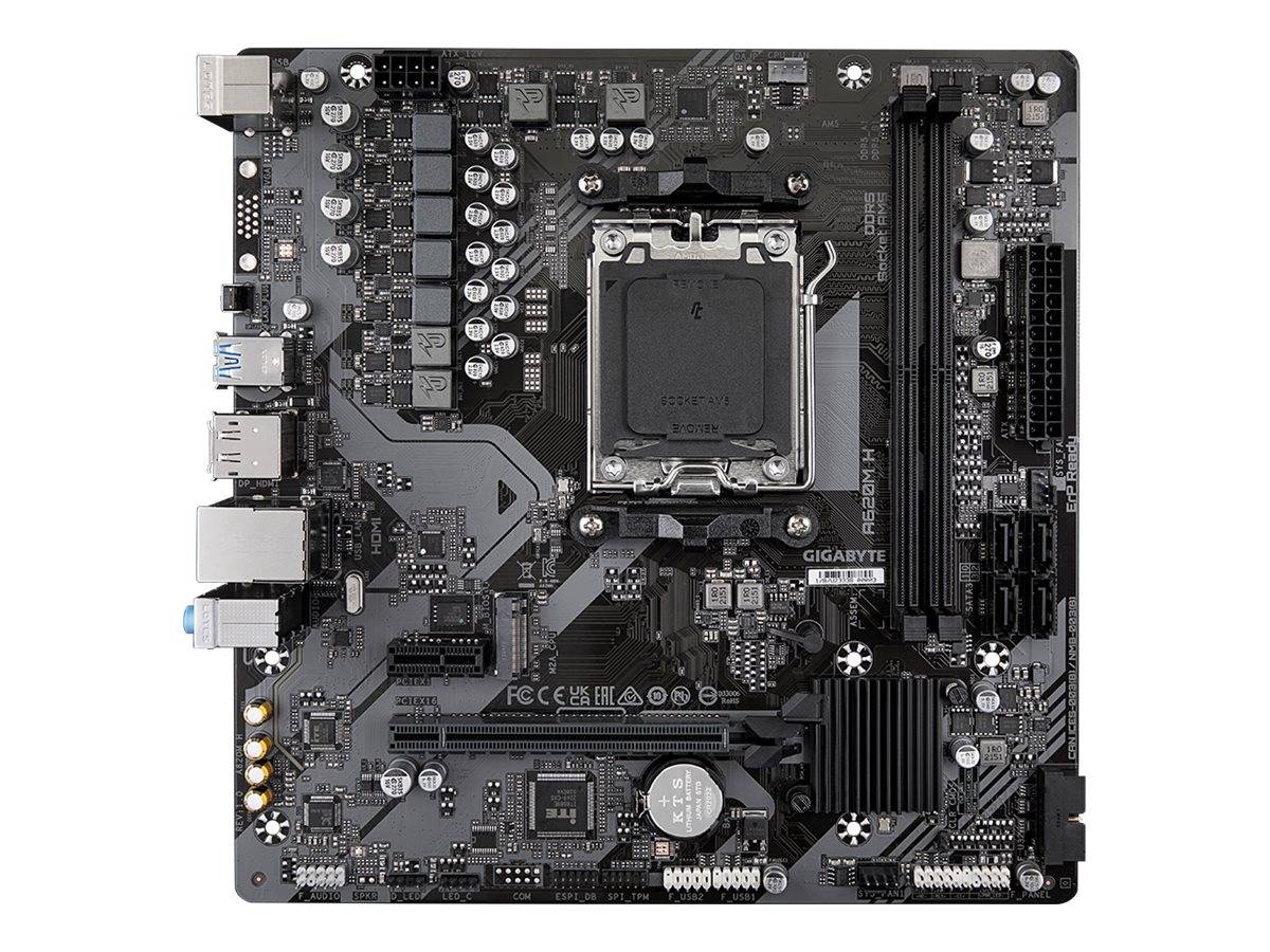 Gigabyte A620M H - Motherboard - micro ATX - Socket AM5 - AMD A620 Chipsatz - USB 3.2 Gen 1, USB-C 3.2 Gen 1 - Gigabit L
