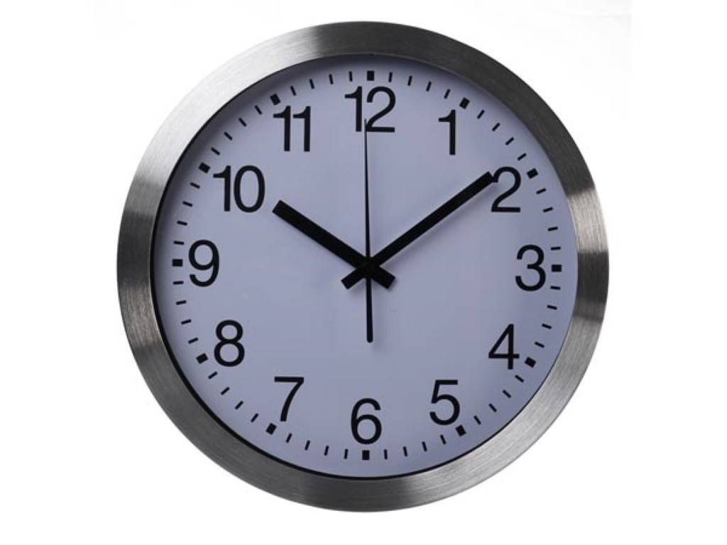 Perel Funkwanduhr, DCF77, rund, analog, 30 cm, Aluminium, Silber