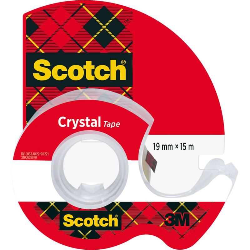 Scotch Handabroller Crystal, transparent, im Handabroller