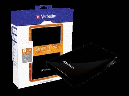 Verbatim Externe Festplatte Store 'n' Go USB 3.0, 1 TB, schwarz