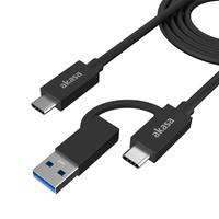 Akasa 2-In-1 USB 3.2 Gen 2x2 Type-C Type-A to Type-C 20G*USBAM - Kabel - Digital/Daten