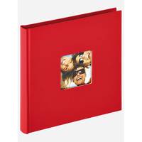 Walther Fun Fotoalbum rot 18x18 30 schwarze Seiten Buch (FA-199-R)