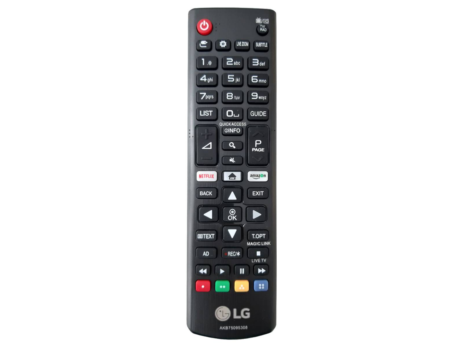 Original LG Fernbedienung AKB75095308 für LG Smart TV - UJ Serie - Netflix & Amazon Video Direkttasten