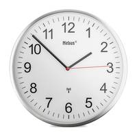 Mebus 19411, Wand, Mechanische Uhr, Rund, Weiß, Metall, Modern