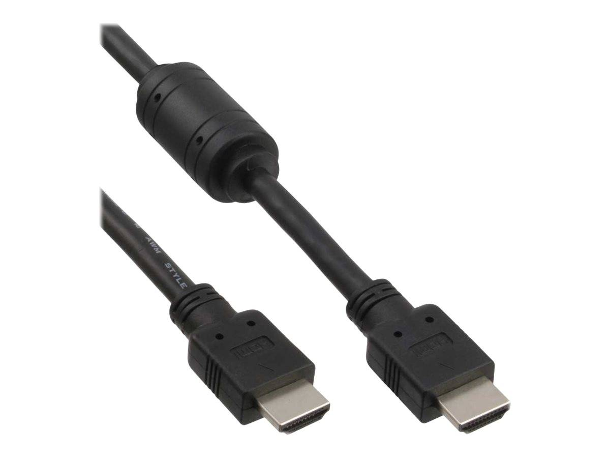 INLINE - HDMI Kabel - HDMI-High Speed - ST / ST - schwarz - mit Ferrit - 1m