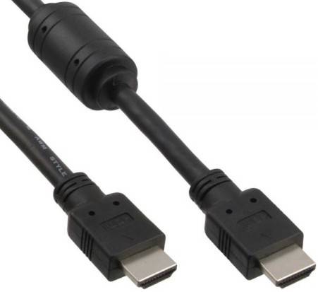 INLINE - HDMI Kabel - HDMI-High Speed - ST / ST - schwarz - mit Ferrit - 1m