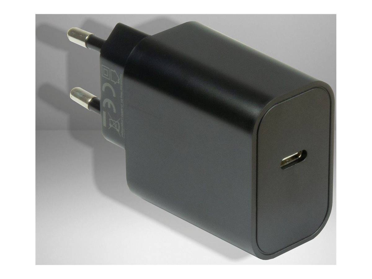 Inter-Tech PD-2020 - Netzteil - klein - 20 Watt - 3 A - PD 2.0, PD 3.0, Apple 2.4A, Quick Charge 3.0 (24 pin USB-C)