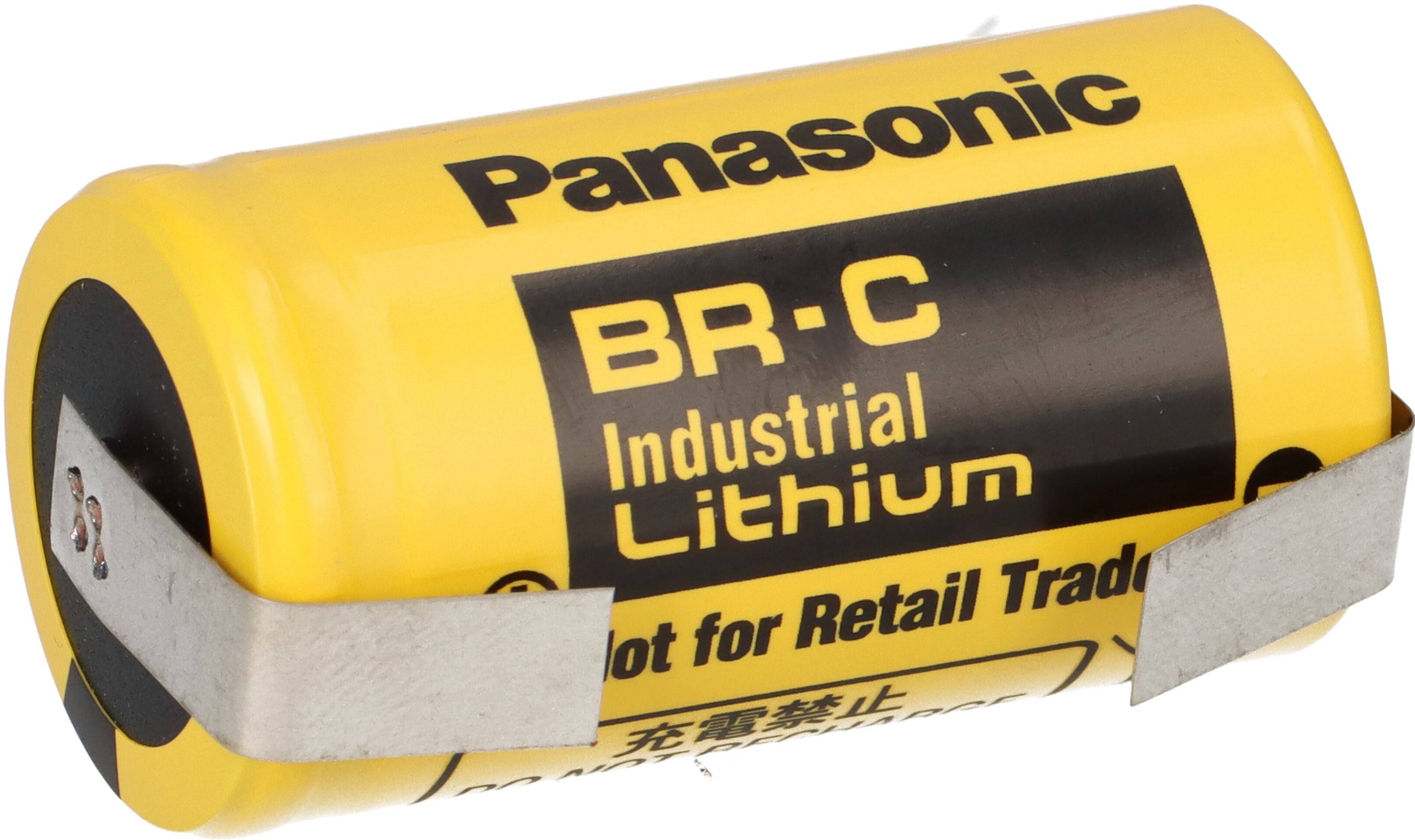 PANASONIC BR C Lithium 3,0 Volt C 5000mAh Baby U-Lötfahne