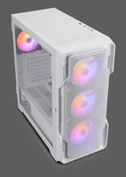 Nanoxia Geh Midi DS-9 ARGB Airflow white - USB-C - TG-Mesh - Midi/Minitower - ATX