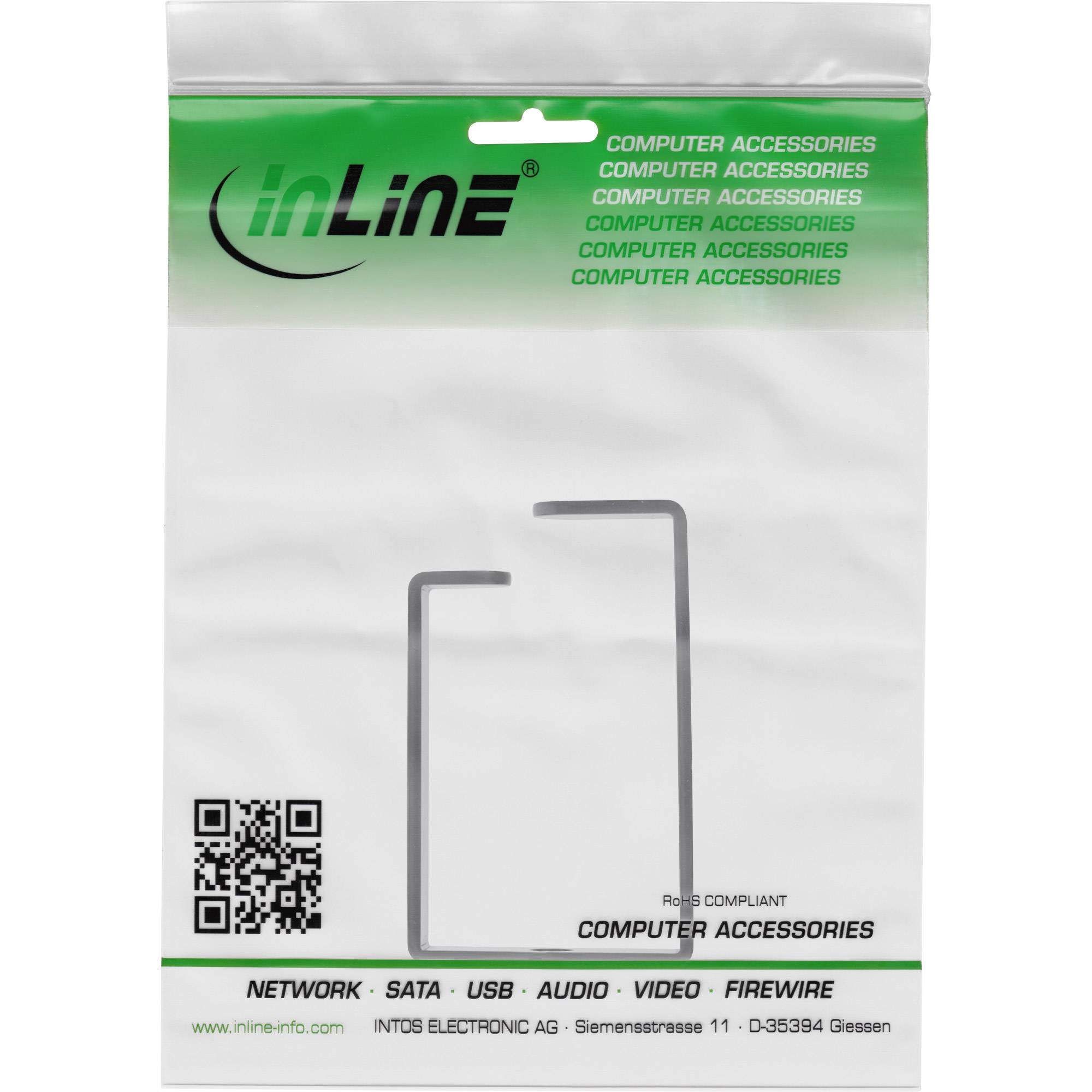 INLINE - Kabelbügel - Metall - 43x70mm schwarz