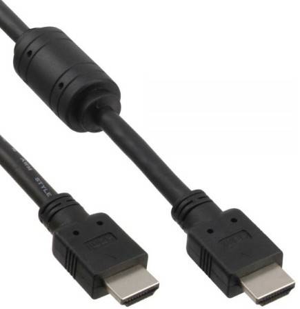 INLINE - HDMI Kabel - HDMI-High Speed - ST / ST - schwarz - mit Ferrit - 1,5m