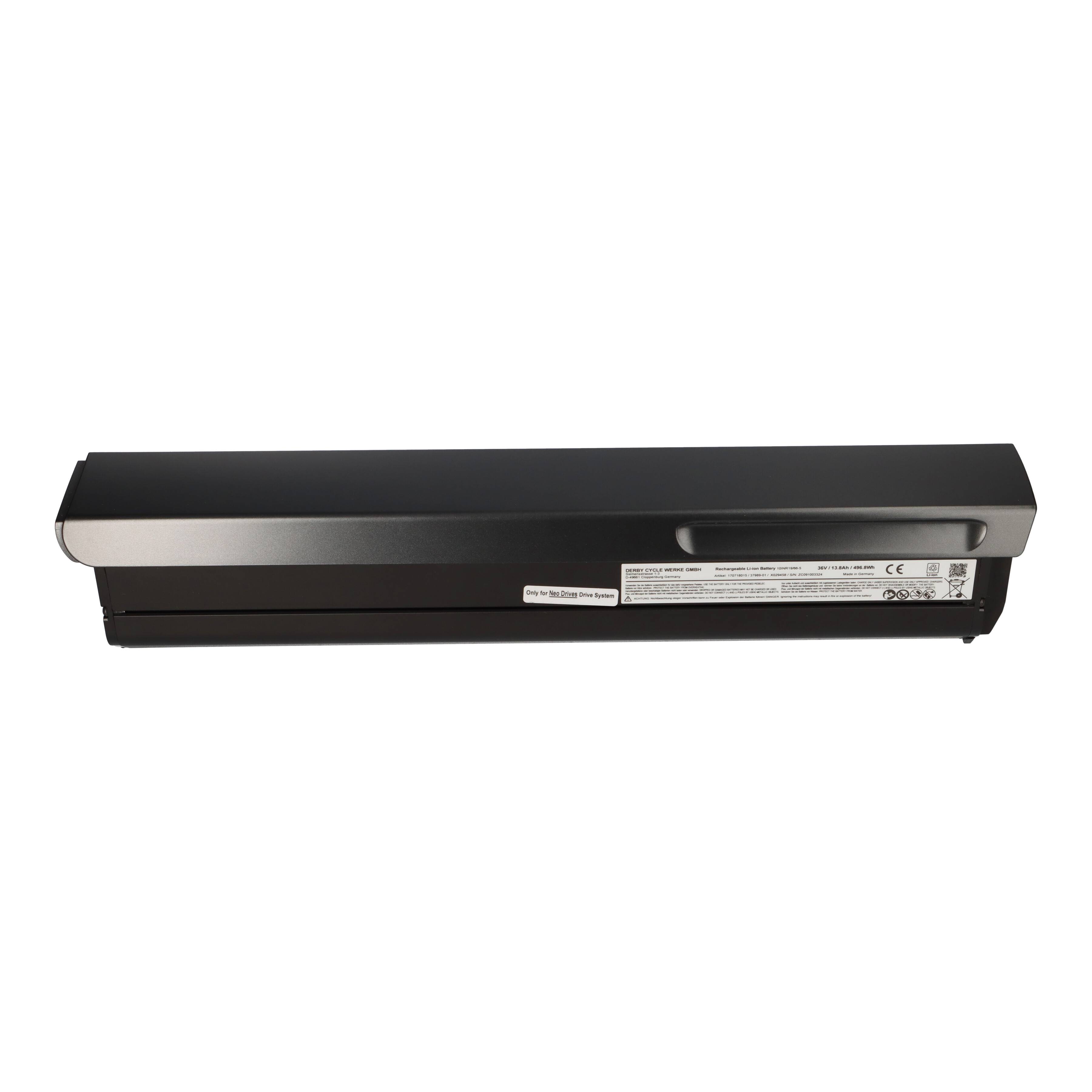 Alber Neodrive Akku 36V 13,8Ah 497Wh – BMZ Unterrohr Akku schwarz