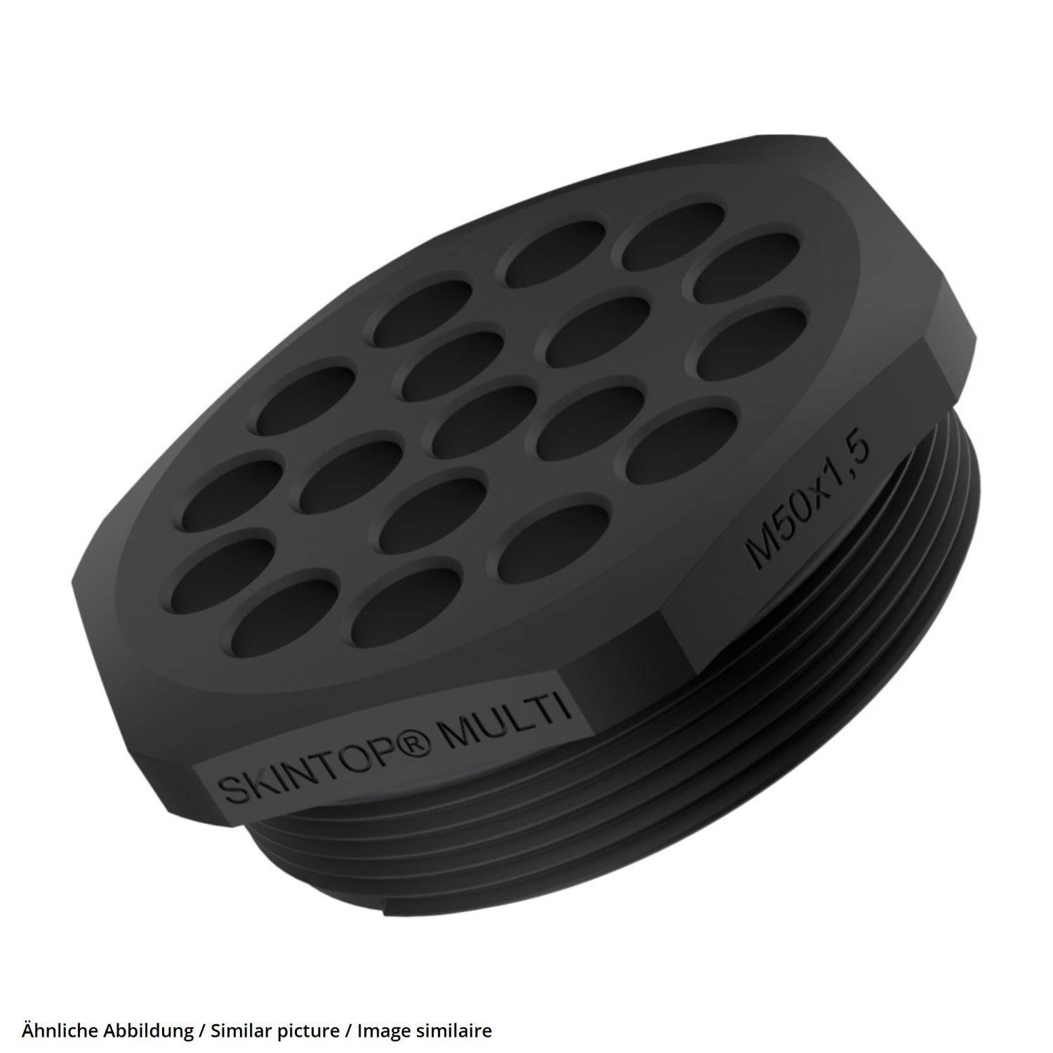 LAPP Mehrfachdichtverschraubung M50x1,5 Polycarbonat (PC) Farbe schwarz - 1 Stück