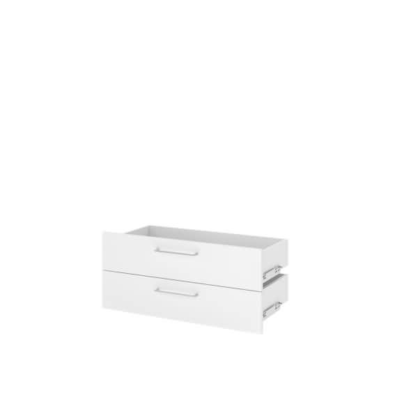 Schublade FlexWall 80cm 2x0,5OH weiß