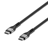 Manhattan USB-C to USB-C Cable (240W), 2m, Male to Male, Black, 480 Mbps (USB 2.0)