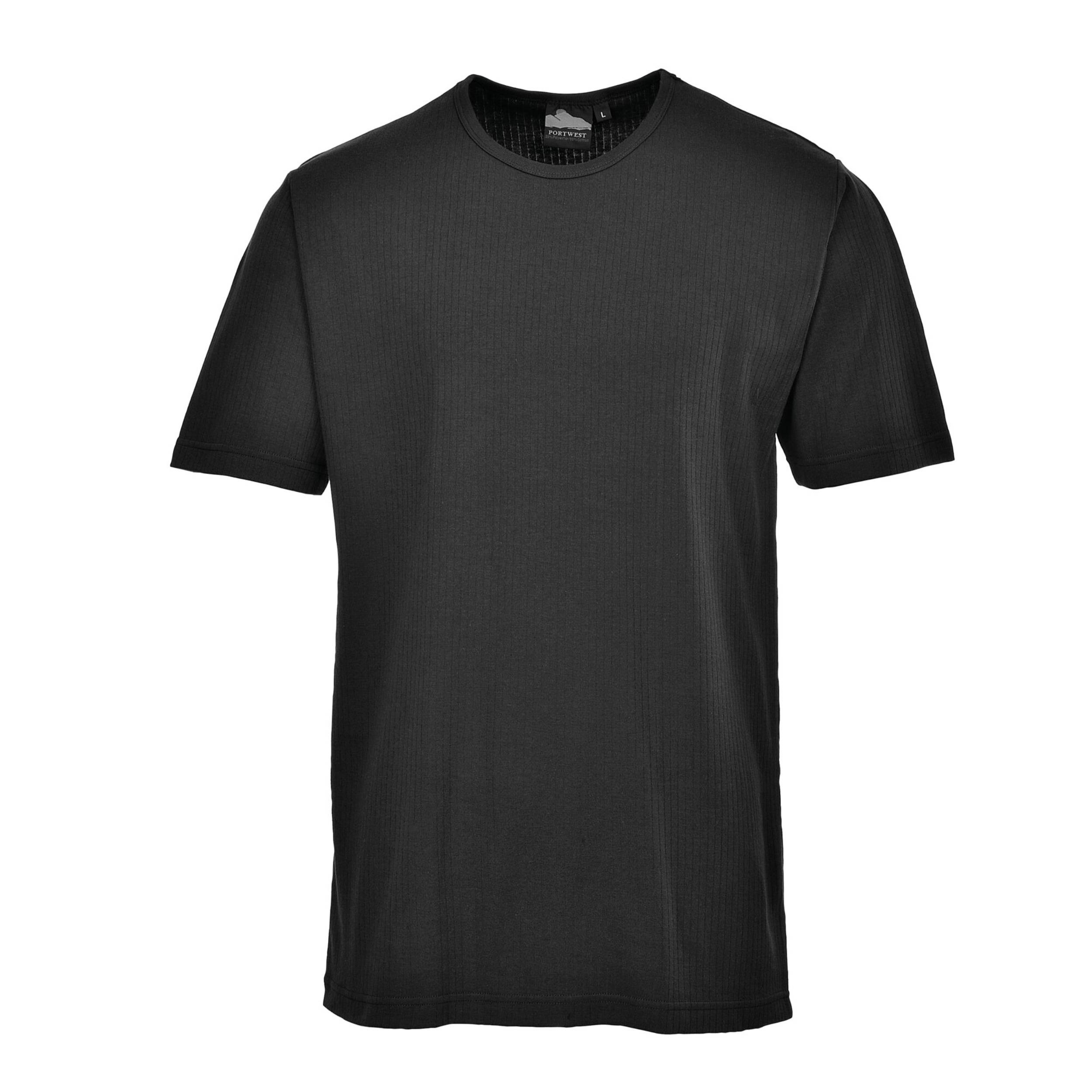 Portwest® Kurzarm Thermo-T-Shirt B120 Schwarz_M